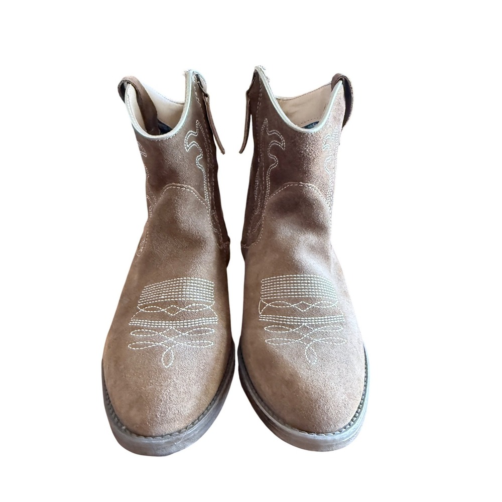 Dingo Daisy Mae Boots Women 8 M Camel Suede Western Cowgirl Ankle DI 861 - Picture 3 of 10